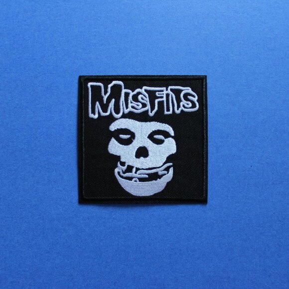 💀 Misfits Iron-On Patch – White / Black (3.5” x 3.5”) - Picture 2 of 5